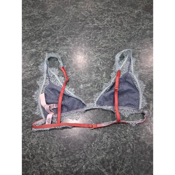 Victoria's Secret XS lace purple bralette eyelash wireless coquette feminine - Picture 4 of 8